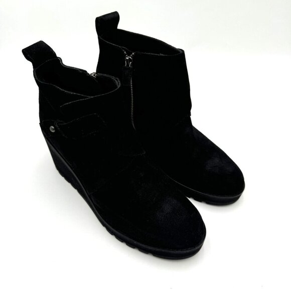 Eileen Fisher Tinker Wedge Bootie in Suede Black Woman size 10 - Picture 4 of 13